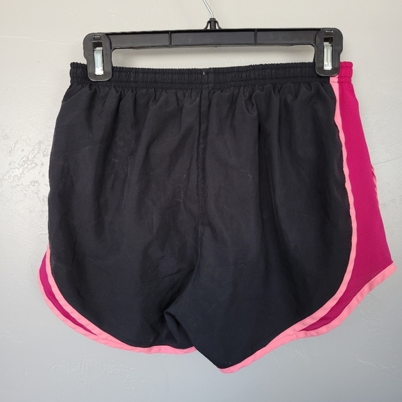 Nike Dri-Fit Women's Small Black Pink Running Shorts Lined Athletic Gym Workout - Picture 3 of 6